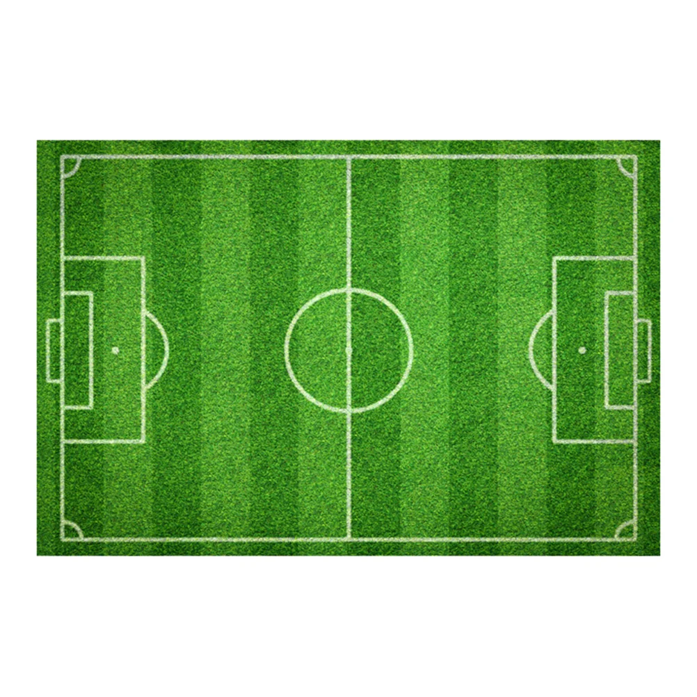 

1Pcs Football Field Styled Doormat Sticker Anti-Skid Floor Mat Creative PVC Ground Mat Sticker for Bathroom Living Room Hallway