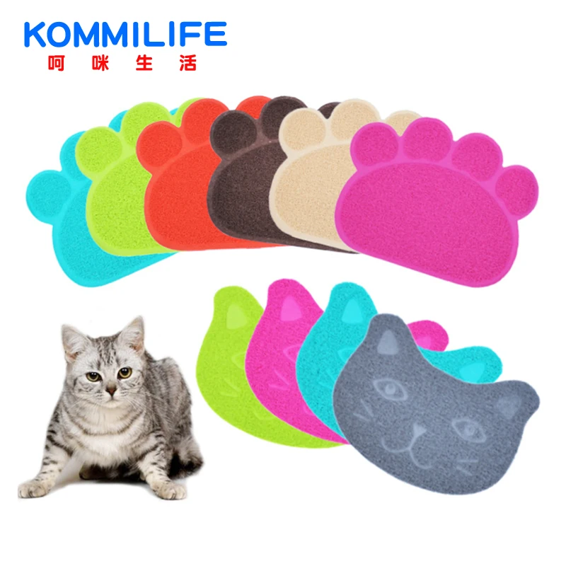 KOMMILIFE Silicone Pet Mat For CatS Non-Slip Cat Bowl Pad Cat Feeding Mat Pad Placemat Cat Litter Mat Cat Accessories