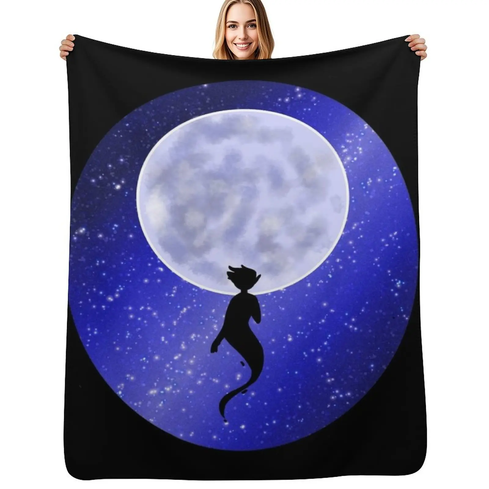 

The Stargazing Ghost Throw Blanket christmas decoration anime christmas gifts Luxury Thicken Blankets