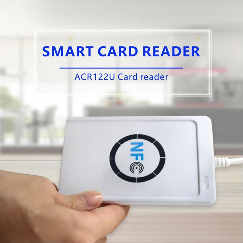 ACR122U RFID IC Smart Card Reader Duplicator + 5XUID พวงกุญแจ Writer เครื่องถ่ายเอกสารเขียนได้ Clone 13.56 Mhz ID IC Card เครื่องถ่ายเอกสาร