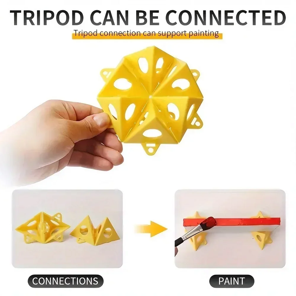 10 قطعة مثلث رذاذ اللوحة الخشب مجلس حامل داعم وسادة للقدم البلاستيك مخروط النجارة الطلاء الوقوف #2