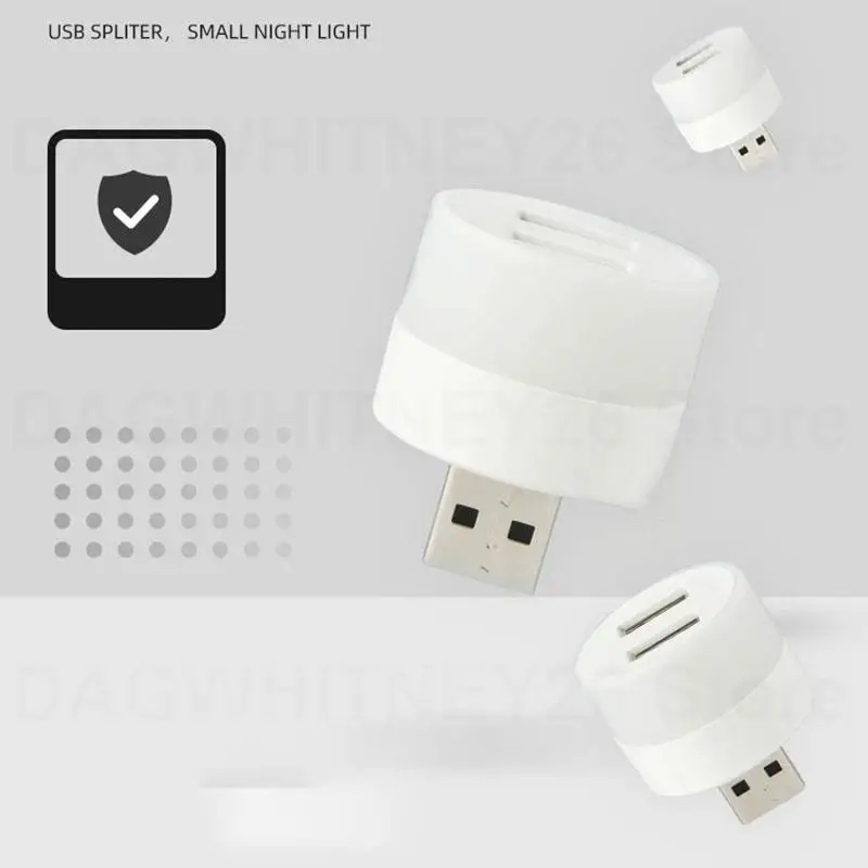 Mini 2 USB DC port Plug Lamp LED Night Light 5V 1W Eye Protection Book reading for Computer Mobile Power Charging U26