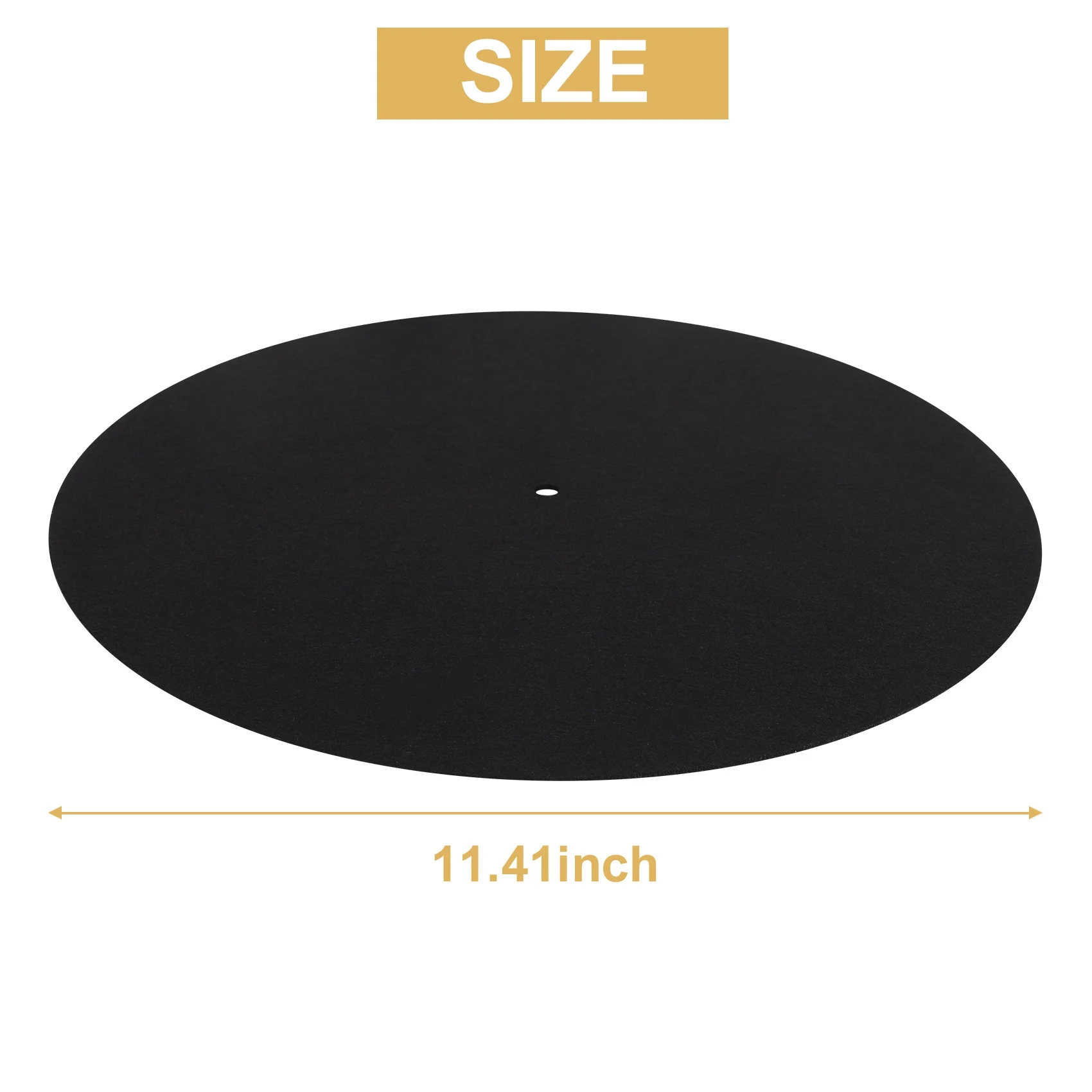 1 Stück ultra dünnes anti statisches LP-Vinyl-Plattenspieler-Plattenspieler-Pad für Phonographen