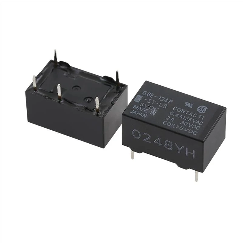 

HOT new 5V relay G6E-134P-ST-US G6E 134P ST US G6E134PSTUS Miniature signal relay DC5V 5VDC 5V 0.4A 1250AVC 5PIN