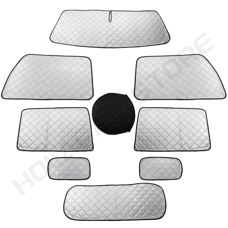 New Jimny 5 Doors 8PCS/set Car Inner Window Visor Sunshade Cover Windshield Sun Visor Pads for Suzuki XL Jimny 2025 2024 JC74