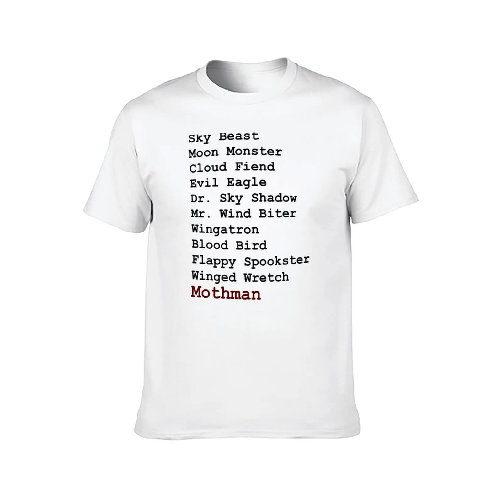 تي شيرت رجالي من القطن عالي القمصان المصممة بجودة Buzzfeed Mothman Unsolved تي شيرت رجالي تي شيرت حزمة قمصان قطنية #2