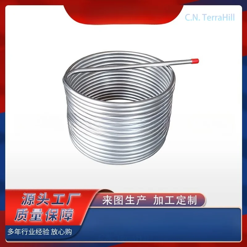 Homebrew Wort Chiller Copper Cooling Coil for Beer Brewing, Food Grade Quick Cooling, 3-Barrel American Style