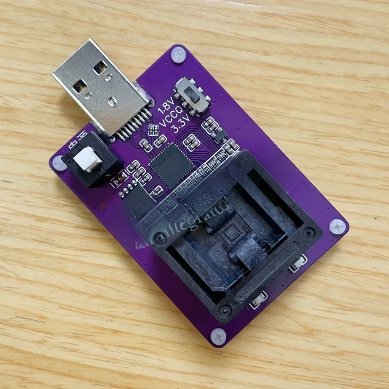 EMMC153 USB 3.0 High Speed Adapter BGA153 EMMC Chip Reader Writer Test Socket Data Recovery Programming Holder