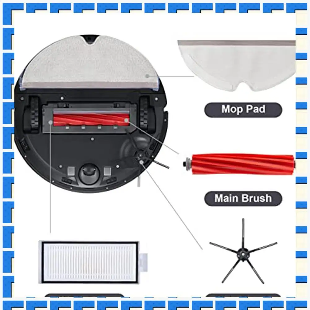 

ABNG Accessories Kit For Xiaomi Roborock Q7 / Q7+ / Q7 Max/ Q7 Max+ T8 Vacuum Cleaner Replacement Parts