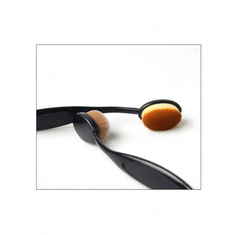 1Pc Single cosmetic brush, black BB brush, bendable powder free powder brush, cleaning toothbrush, foundation make-up brush