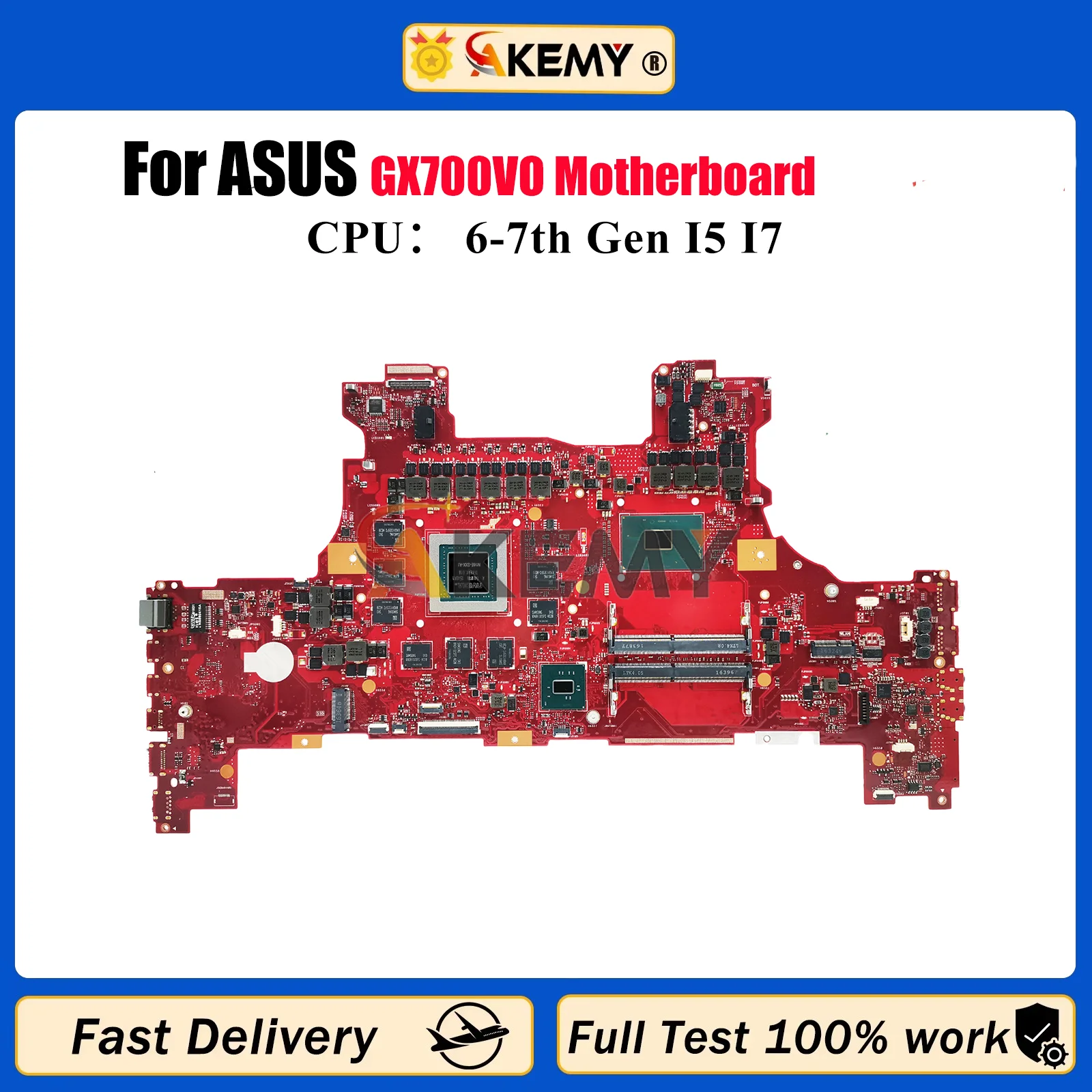 

Материнская плата для ноутбука GX700VO для ASUS ROG GX700V GX700VO, материнская плата для ноутбука с процессором I5 I7, 100% тестирование, ОК, быстрая доставка
