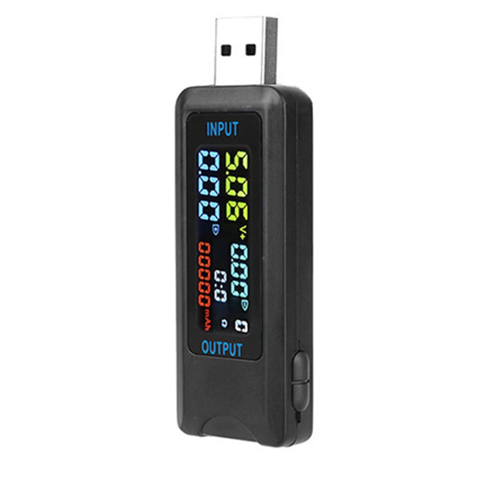 1PC 10 In 1-USB Tester Digital DC Voltmeter Power Bank Charger Indicator Multi Voltage And Current Meter Digital Capacity Tester