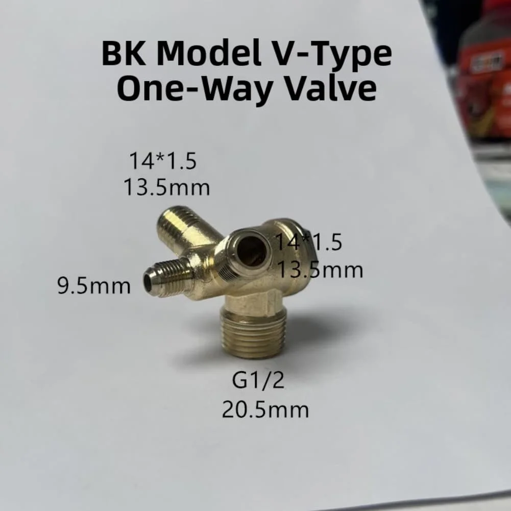 

Латунный двухтрубный обратный клапан V-образного типа для воздушных насосов и компрессоров, предотвращение обратного потока пневматических систем