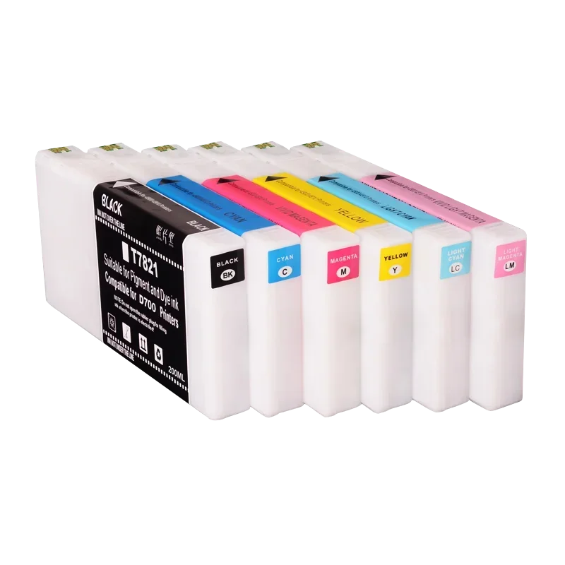 

T7821 T7822 T7823 T7824 T7825 T7826 Цветной чернильный картридж премиум-класса для принтера epson SureLab SL D700