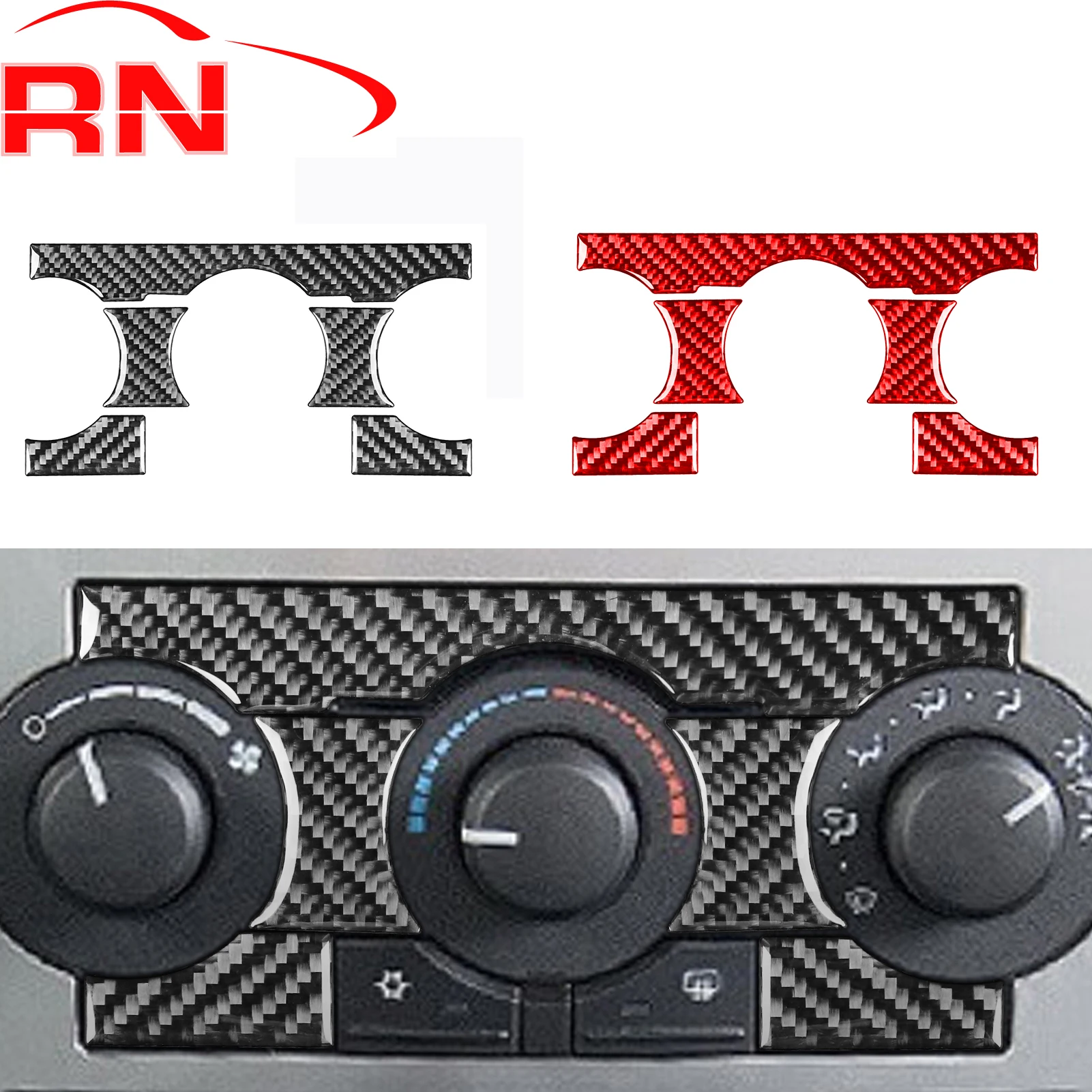 

Для Chrysler 300 300C 2008 2009 2010, ремонт автомобиля, углеродное волокно, кнопка кондиционера, внутренняя декоративная наклейка на аксессуары