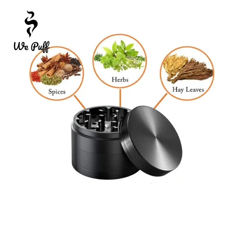 WE PUFF 4 Layers Cute Tobacco Grinder Zinc Alloy Herb Crusher Three Specifications 40/50/63mm Grinders for Smoking Accessories