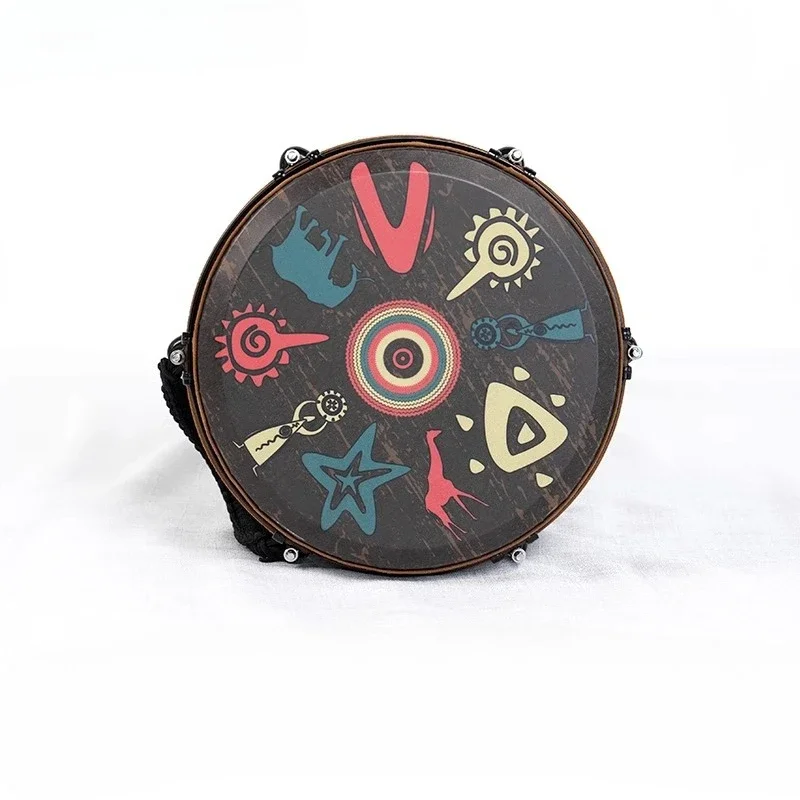 12-Inch professional African drum, lightweight 10-inch tambourine for beginners to play drums