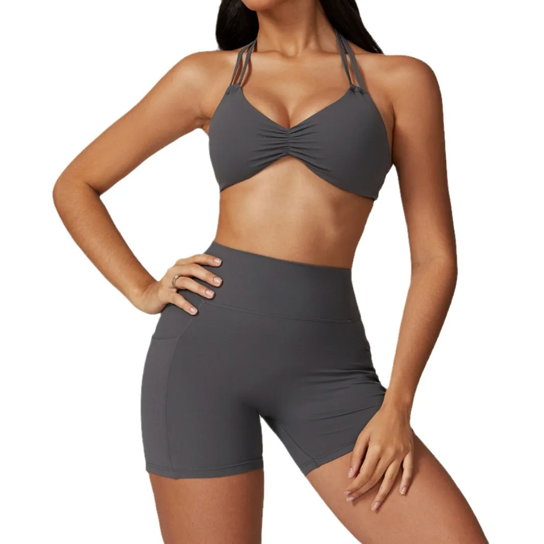 

Beautiful Back Yoga Bra High Strength Skinny Sports Top Quick Drying Fitness Vest