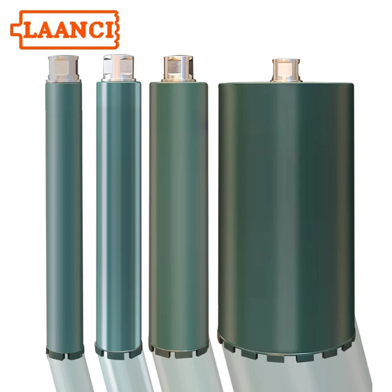 laanci-ダイヤモンドコアドリルビット-1-1-4unc-t32-m22-ネジ径25-500mm-全長400mm-鉄筋コンクリート用ドリル