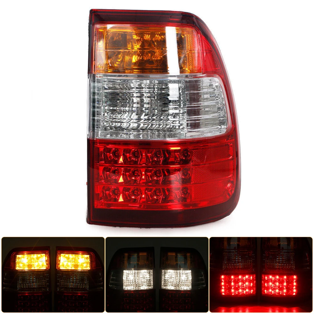 Left/Right Side Red Tail Lamp For Toyota Land Cruiser FJ100 1998-2007 Rear Tail Light Brake Lamp with Wire Harne