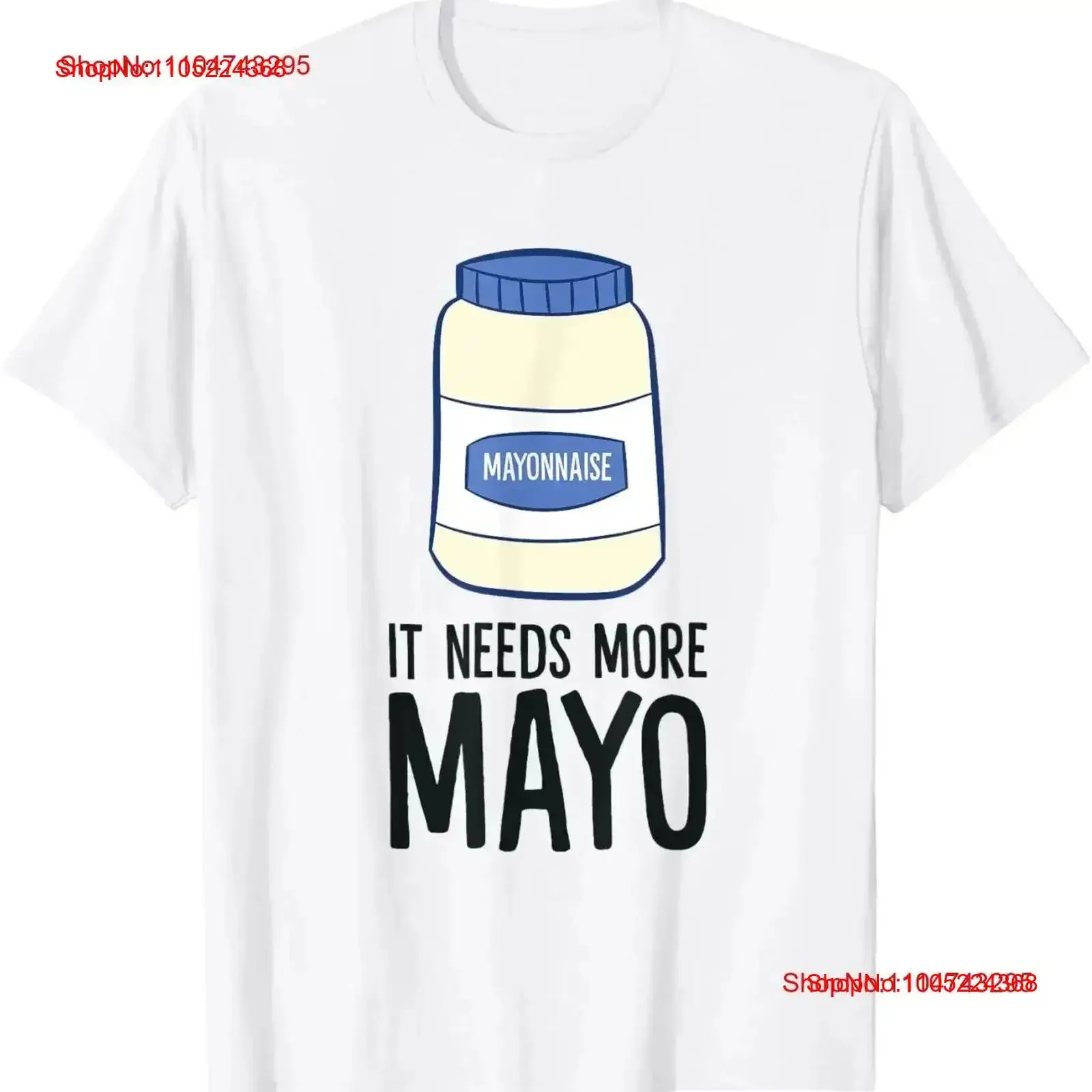 Funny Mayonnaise It Needs More Mayo T Shirt vintage Washed streetwear Breathable homme Soft Versatile Casual vintage Washed
