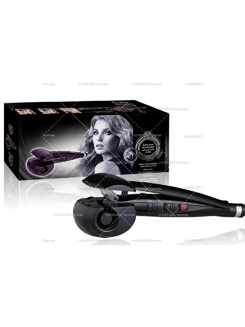 Automatic Curling Iron with Ceramic Coating, Adjustable Temperature Hair Styler for Salon Results