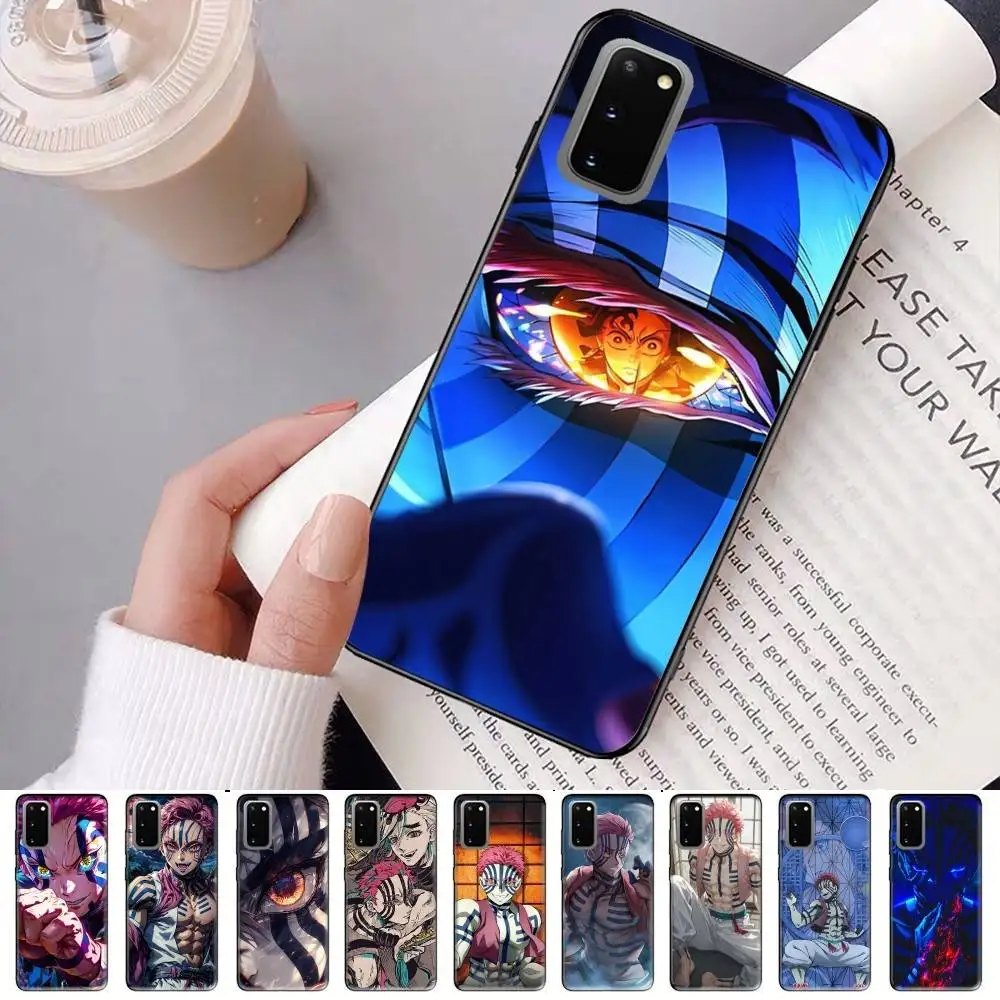 

D-Demon S-Slayer Akaza Phone Case For Samsung S 24 Fe 25 Ultra Plus 20 Lite 21 30 22 23 24 22 Ultra 5G Fundas