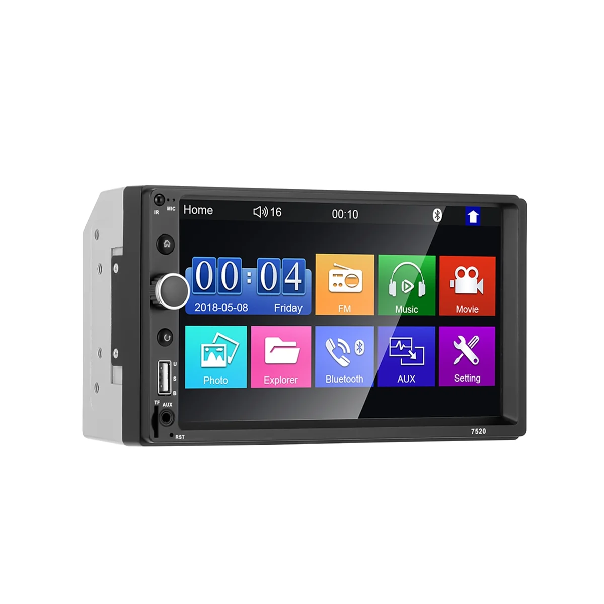 

7Inch Car Touch Screen Wireless CarPlay Car Portable Radio Bluetooth MP5 7520