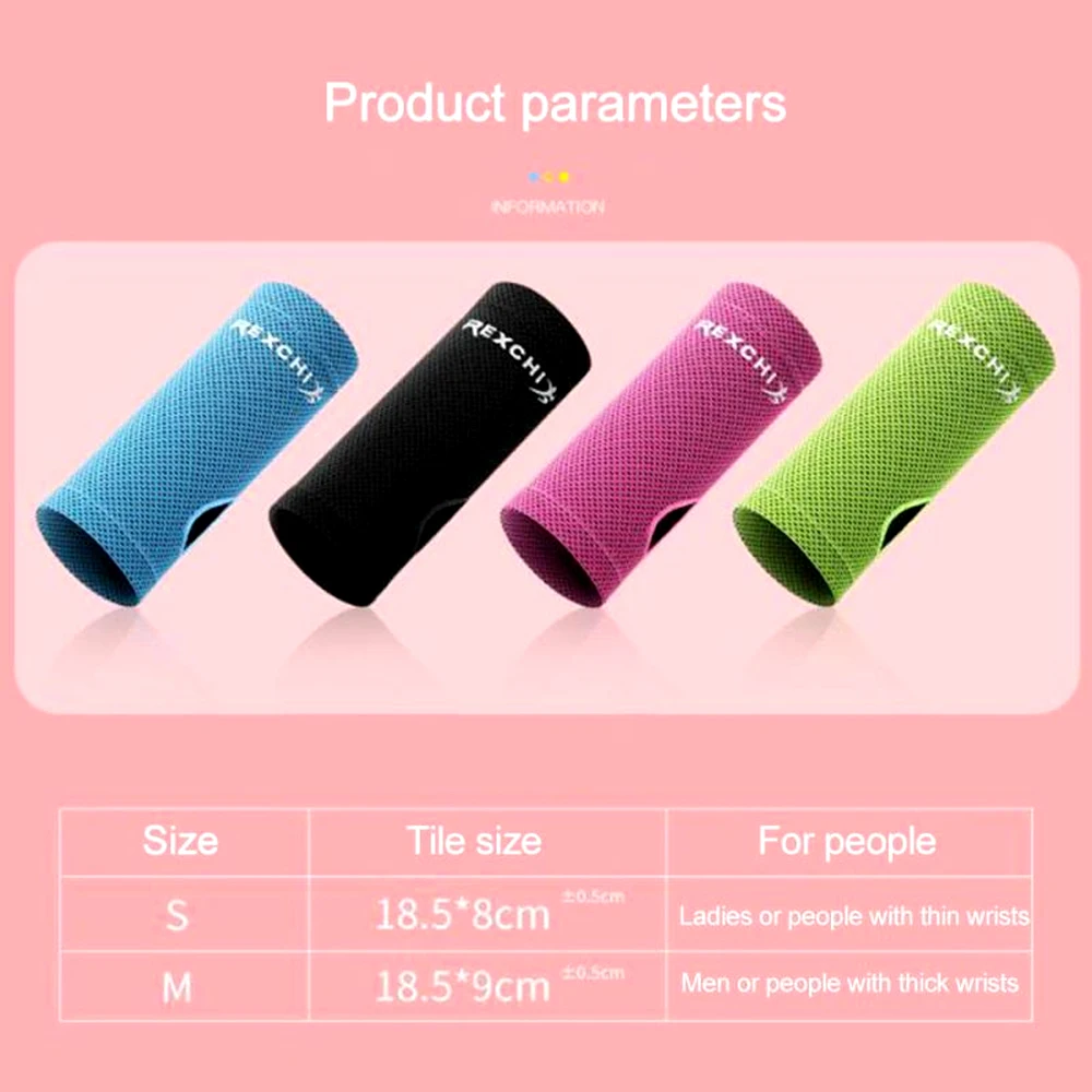 1Pair Summer Ice Silk Cooling Wristband Sweatbands Sports Hand Sweat Band Wrist Wrap Bands For Women Gym Yoga Volleyball Sports