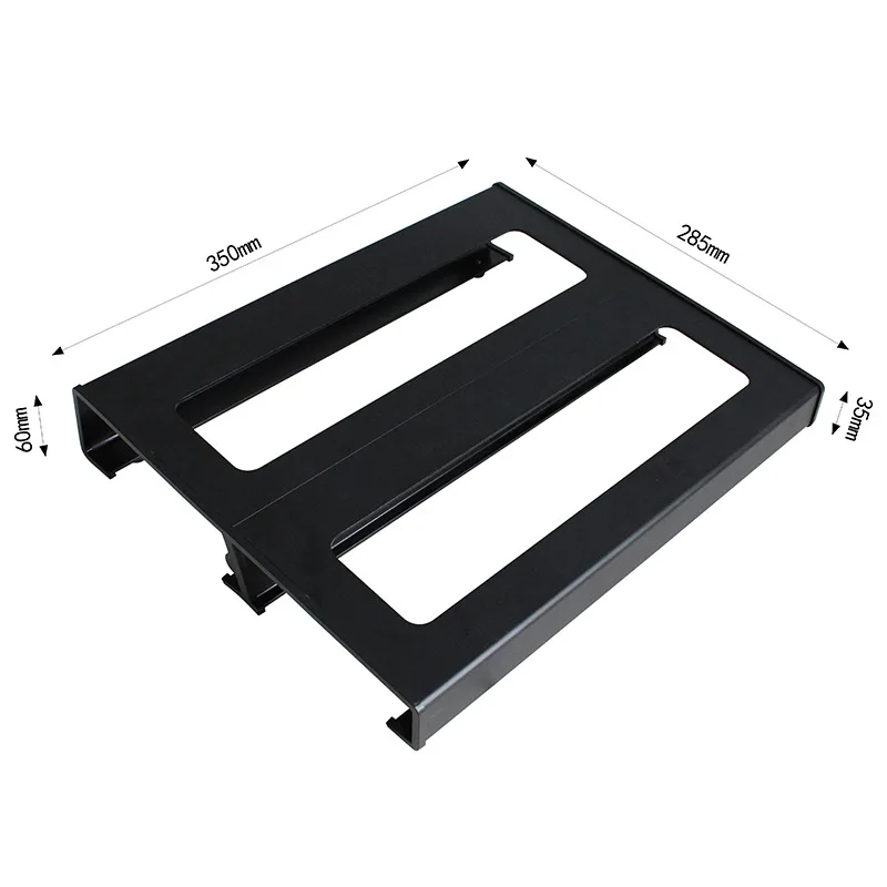 KOKKO Large Aluminum Guitar Pedalboard 35x28.5cm Lightweight Effect Board with Waterproof Gig Bag & Carry Strap