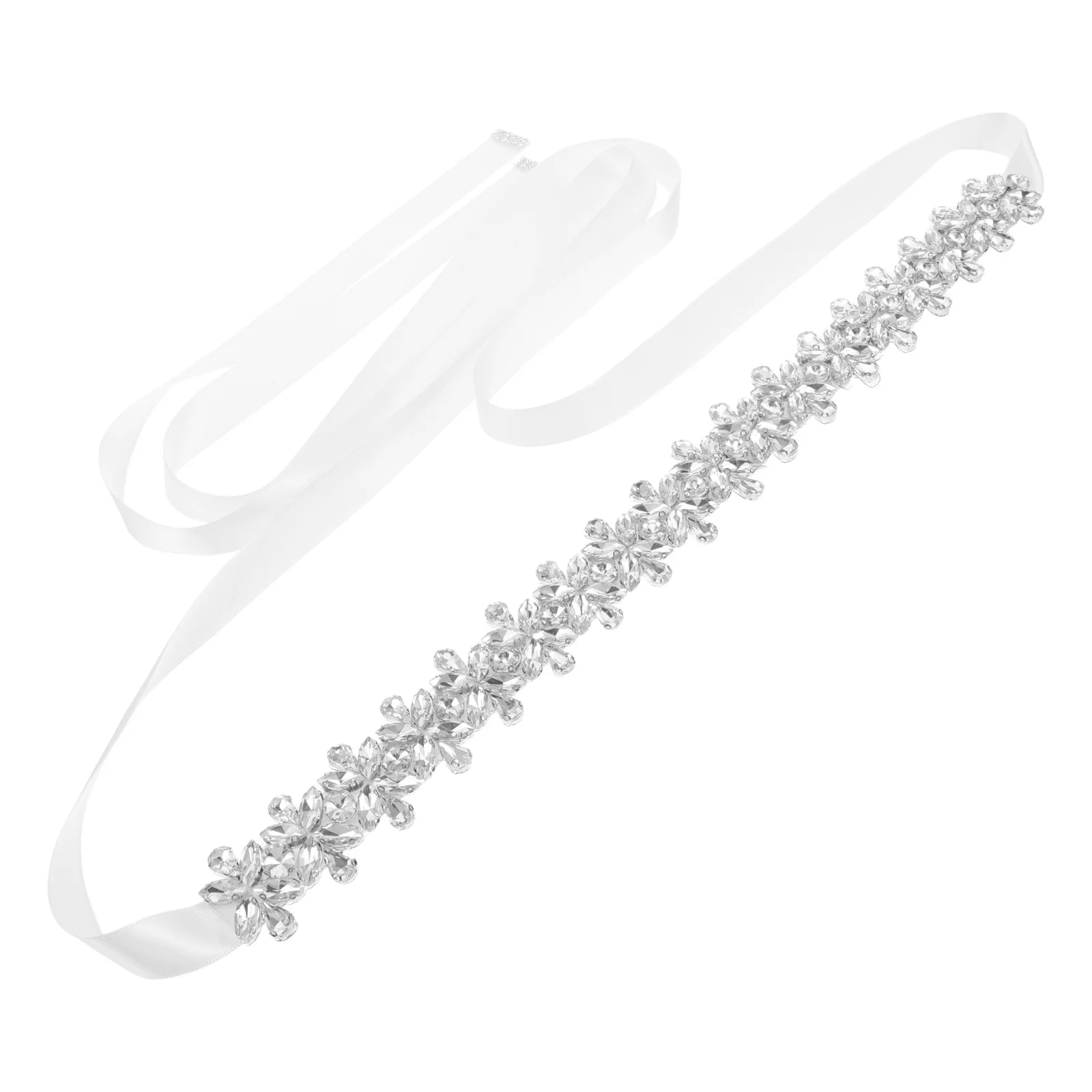 

Rhinestone Belt for Women Bridal Wedding Dress Bling Belts Formal Accessories Bride Waist Enhancing Elegant Sash Thin Vintage