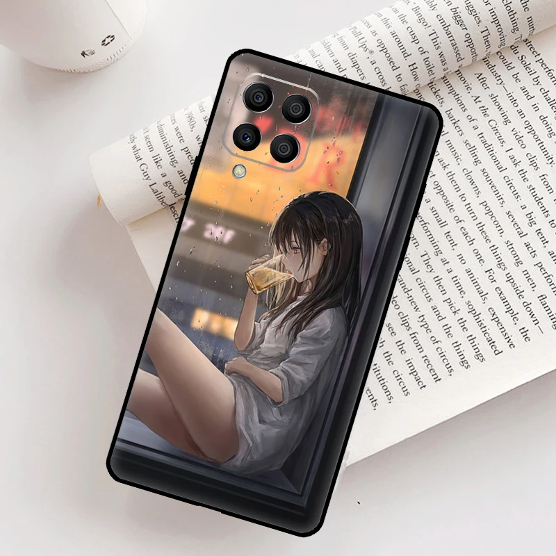 Triste Anime ragazza Custodia Per Samsung Galaxy M31 M11 M14 M34 M54 M12 M32 M52 M15 M13 M06 M16 M36 M56 M53 M35 M55