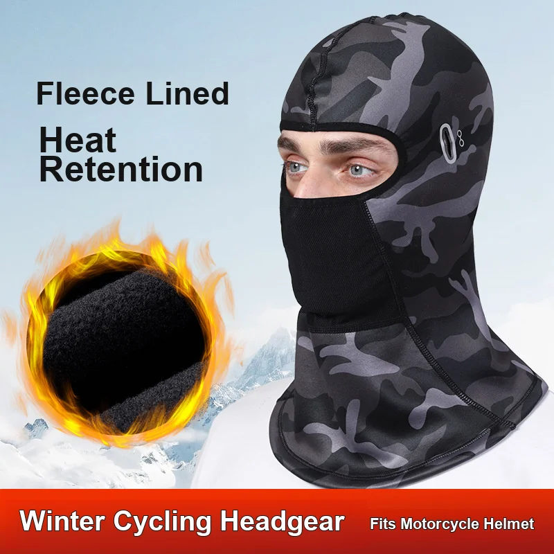 Winter Warm Head Neck Face Cover Windproof and Cold Resistant for Motorcycle Riding Outdoor Sports and Skiing
