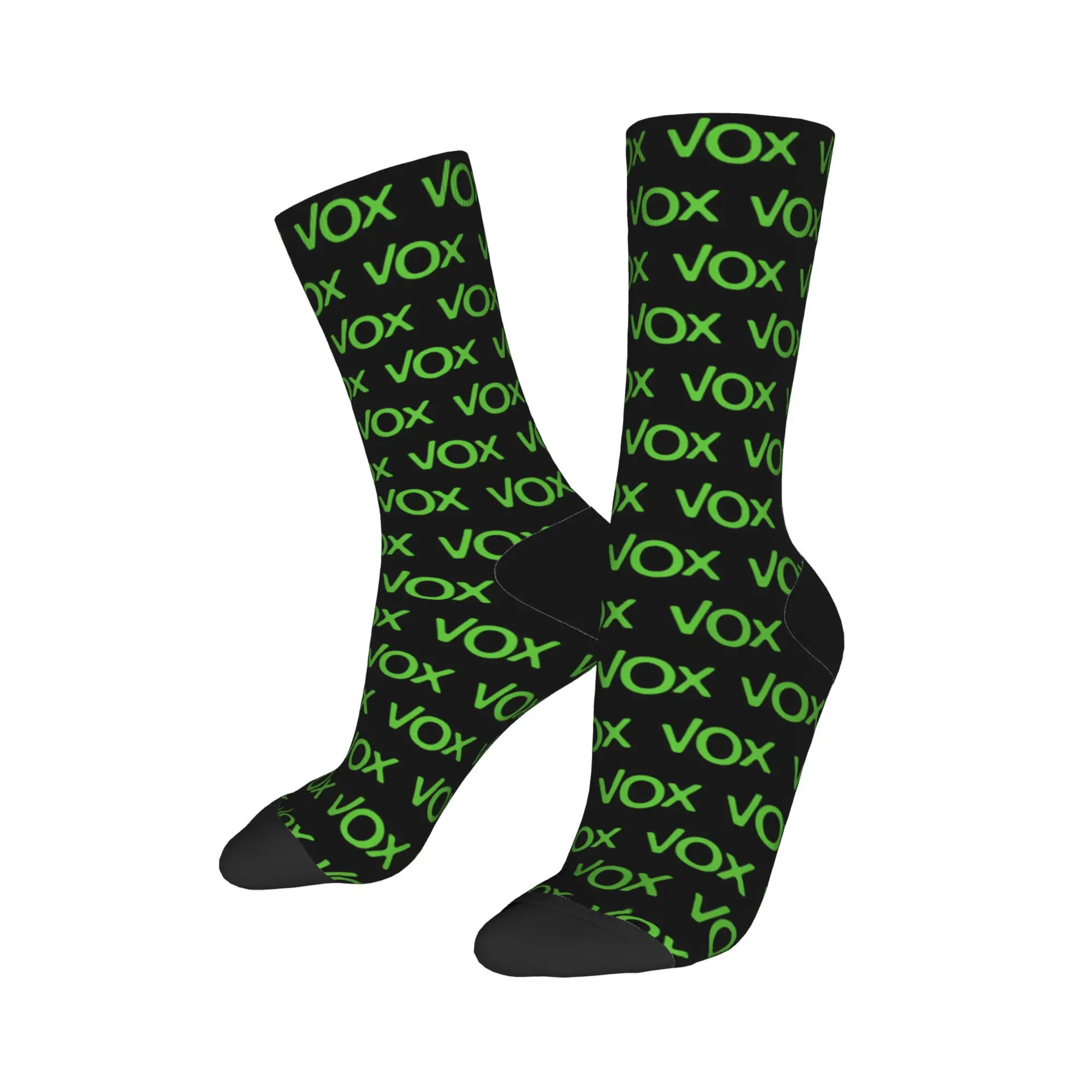 

Autumn Winter Hip-hop Women Men Spain Vox Logo Socks Sweat Absorbing Basketball Socks,