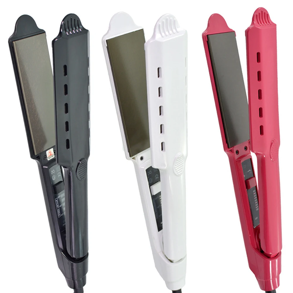 Hair Flat Iron Titanium Thin Plate Hair Straightener 450°F Keratin Treatment Salon Styling Tools 100-240V