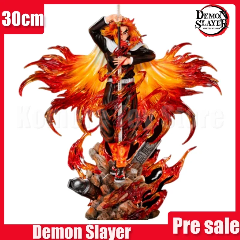 

Demon Slayer 30 см аниме фигурки Rengoku Kyoujurou фигурка куклы коллекция Gk статуя фигурка модель настольная украшение комнаты игрушки подарок