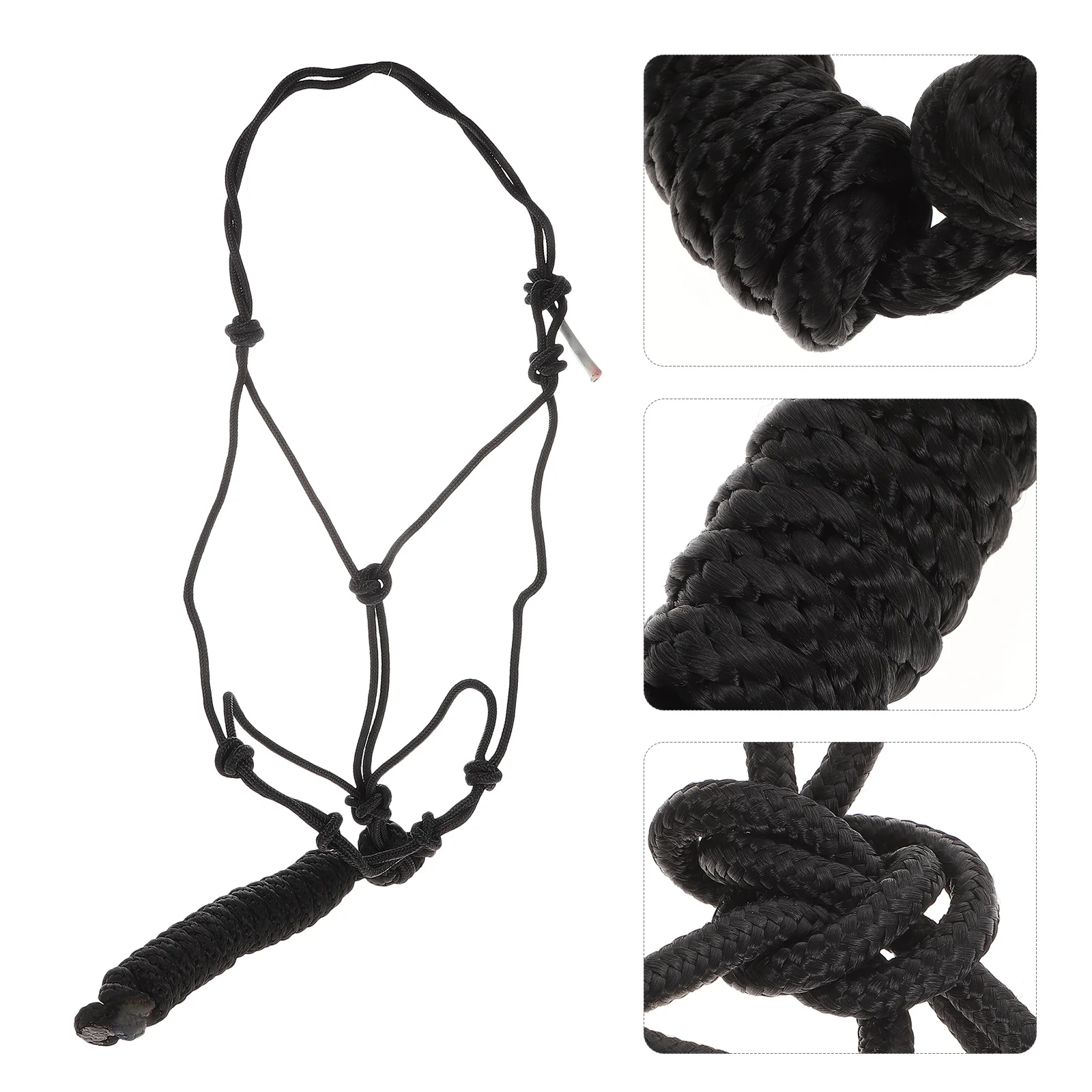 Horse Halter Rope Halter Lightweight Portable Head Collar Wear-Resistant Training Equipment Outdoor Riding Accessory For