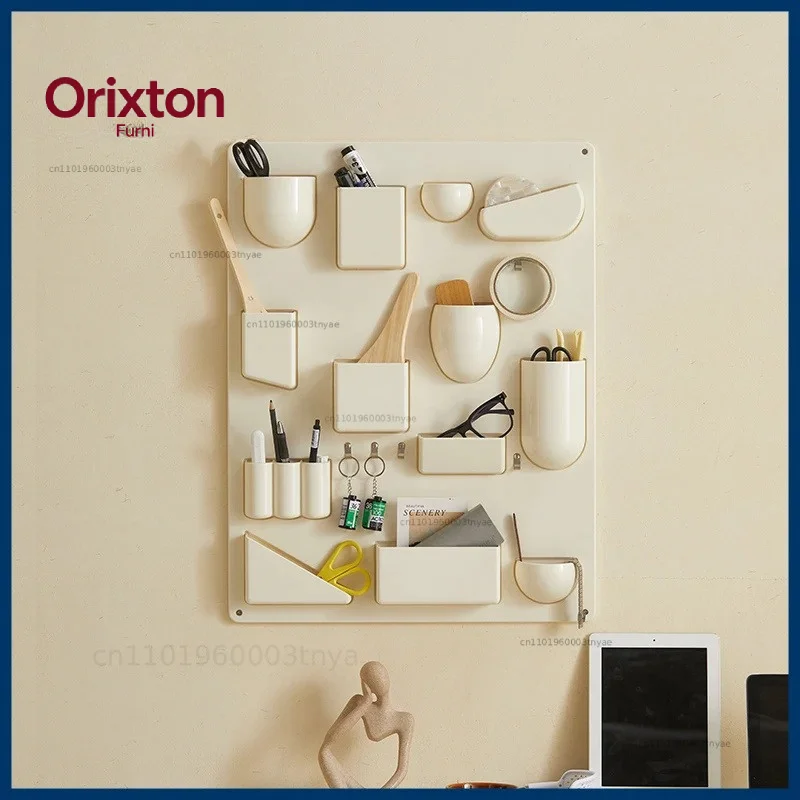Aufbewahrungsregal für Wandmontage 27x20 Zoll Büros Küchen Organizer Werkstätten Badezimmer Kinderzimmer Utensilienhalter mit Haken
