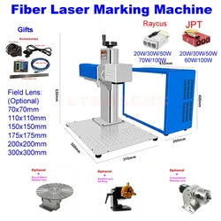 JPT M7 Laser z włóknami MOPA maszyna do grawerowania i znakowania Raycus metalowa stalowa biżuteria do cięcia złota 100W 60W 50W 30W 20W