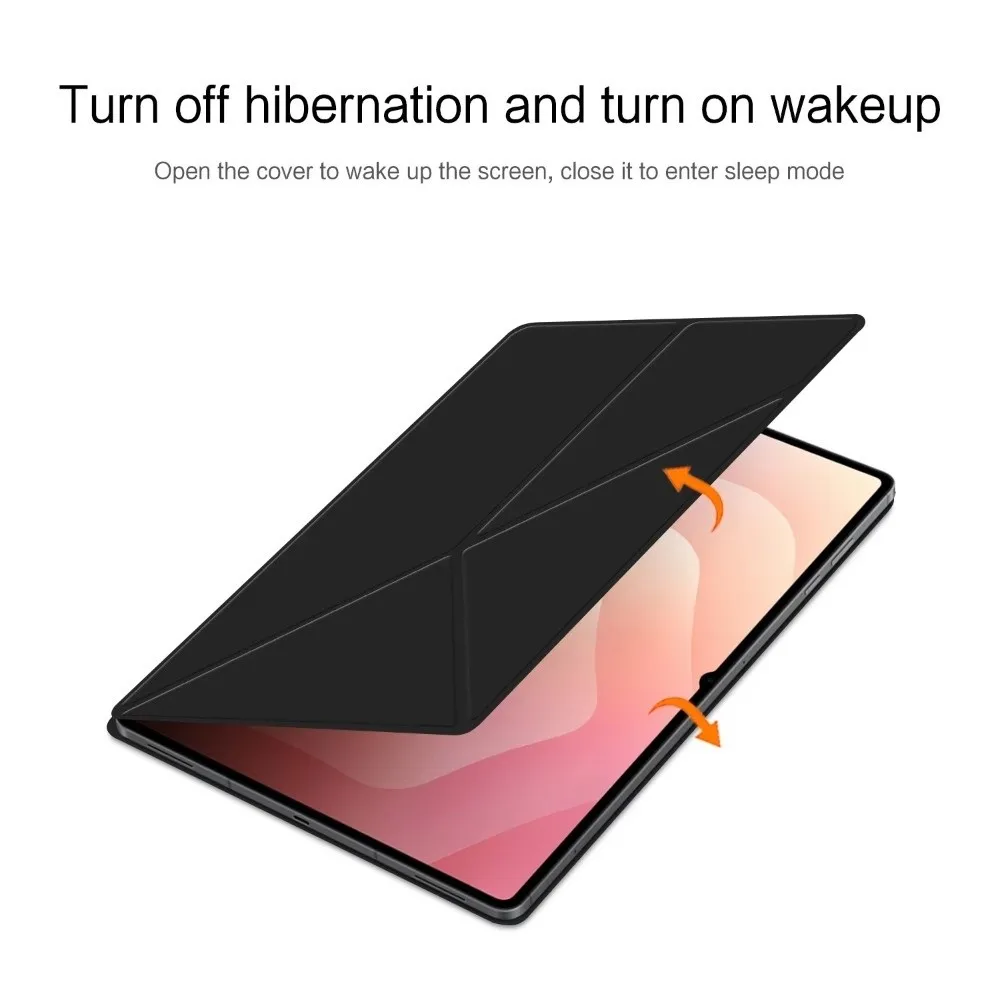 11-inch Tablet Stand Case Multi-angle Folding Book Style Smart Cover Magnetic Attachment Anti-fall for Samsung Galaxy Tab S11