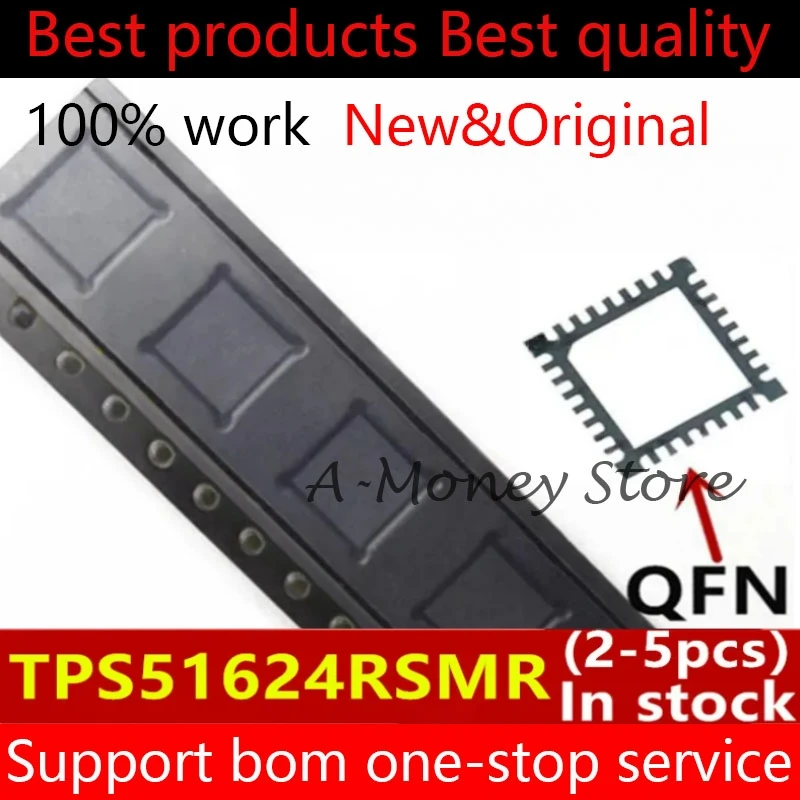 

(2-5pcs)TPS51624RSMR TPS51624 QFN-32