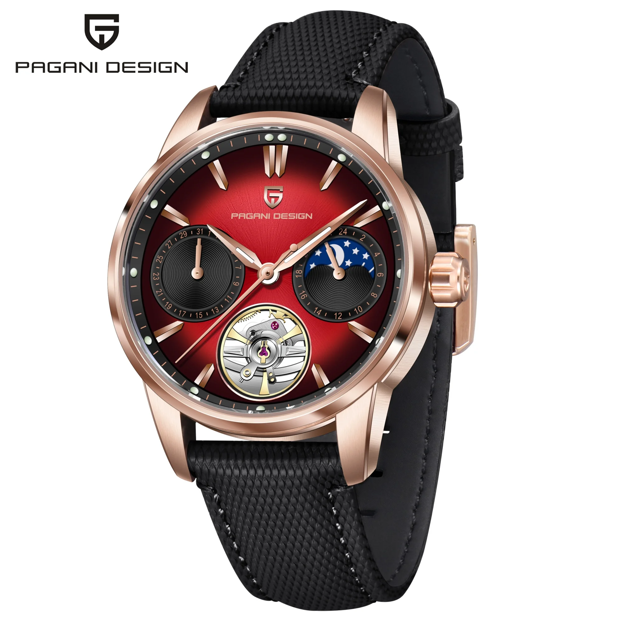 PAGANI DESIGN 2026 Heren Mechanisch Horloge E3255Y 41mm Saffierglas Roestvrij Staal Kalender Waterdicht Reloj Hombre
