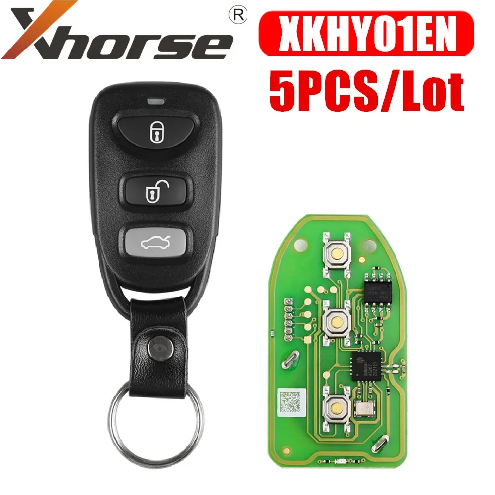 

Xhorse XKHY01EN проводной дистанционный ключ для Hyundai 3 + 1 кнопки английская версия 5 шт./лот