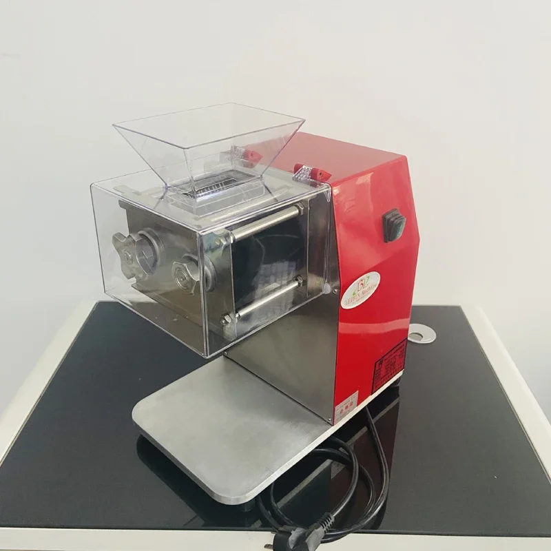 Коммерческая машина для резки мяса, электрическая ручная машина для резки рыбы, говядины, свинины, мяса, настольная машина для нарезки кубиками мяса