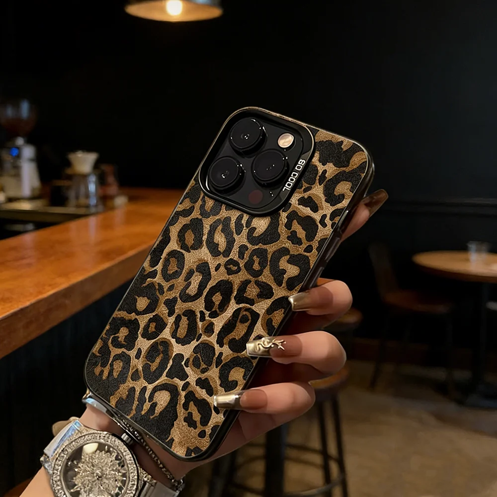 Modische Leoparden-Handyhülle für Xiaomi Mi 15T 14T 14 13 12 12T 11 Lite Poco X7 X6 F7 F6 X5 F4 F3 X3 GT Pro Ultra 4G 5G Cover