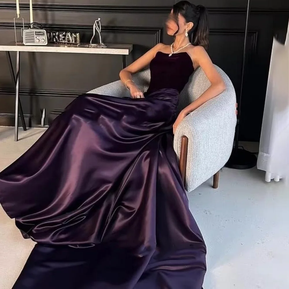 

Customized Exquisite Sleeveless Evening Dress Charming Ruched Prom Dress Elegant Boat-neck Party Gown вечернее плат