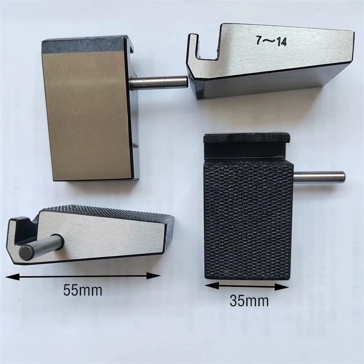 Original 2-ton Electronic Tensile Testing Machine Jaw Clamp Block Wedge Tensile Stretching