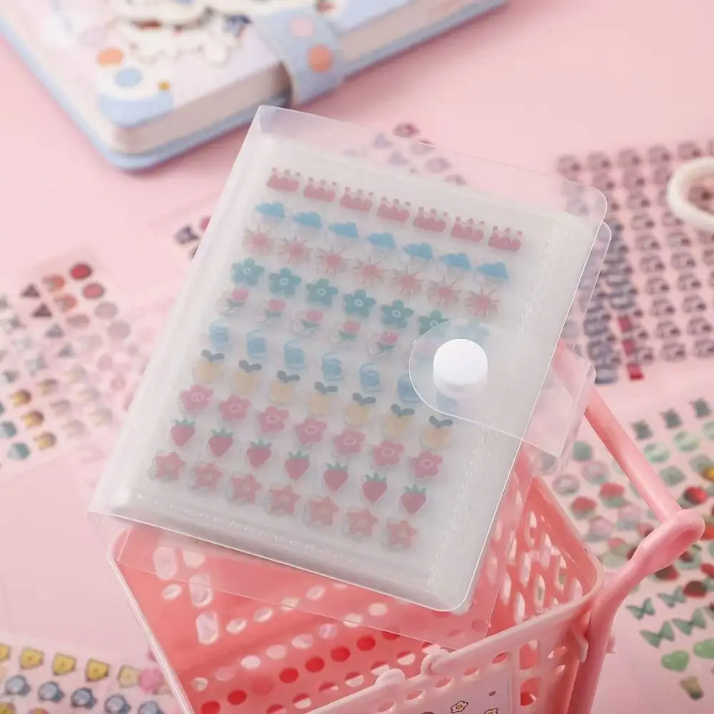 32/60 Slots Nail Stickers Album Empty Transparent Nail Accessories Organizer Photo Size Sticker Storage Book Sticker Collection