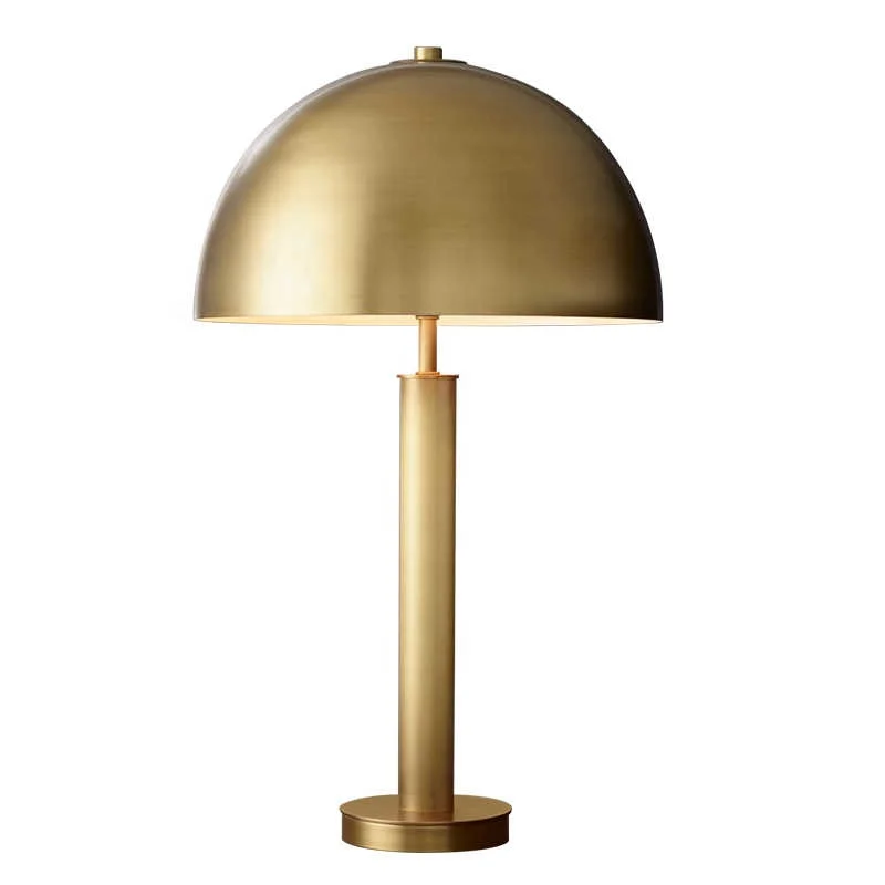 

Modern industrial design style all-copper mushroom desk lamp