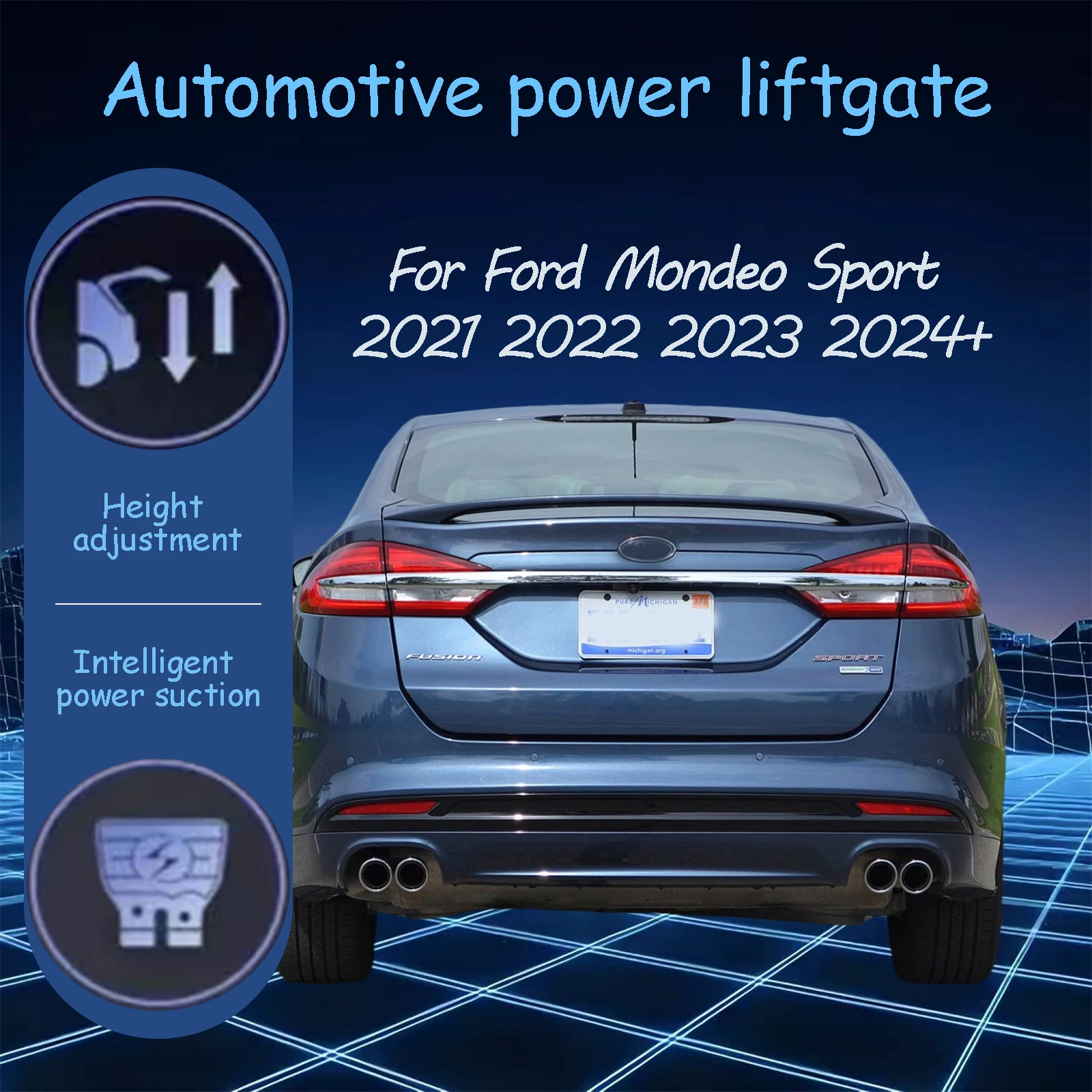 

For Ford Mondeo Sport 2021 2022 2023 2025+ Electric tailgate automatic suction locks suitable Trunk modification system
